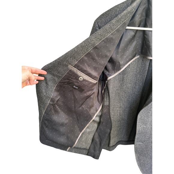 Hugo Boss REDA Italy Men's 42R Super 110 Wool Single-Breasted Two Button Blazer - Picture 5 of 15